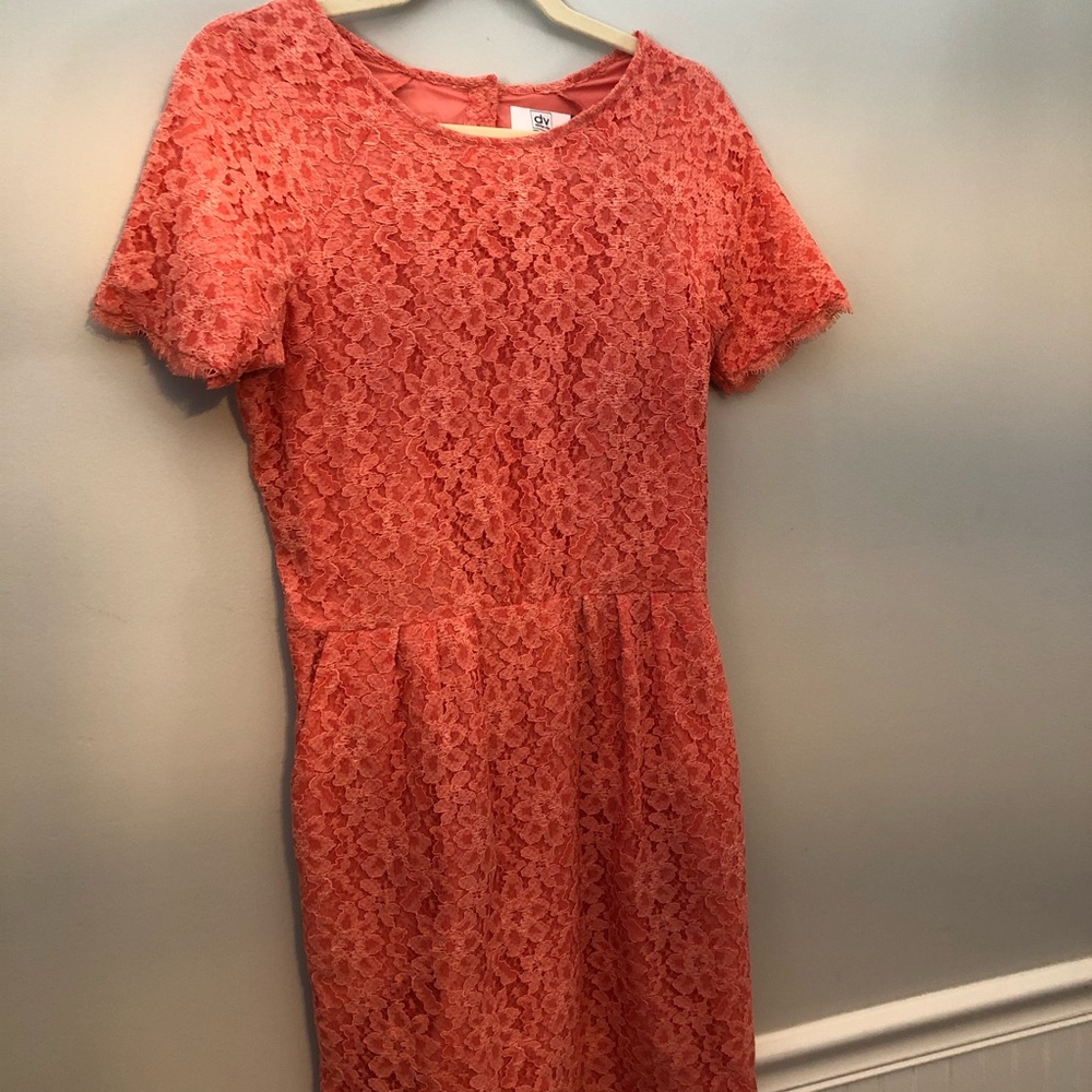 Dolce Vita salmon colored lace mini dress size M